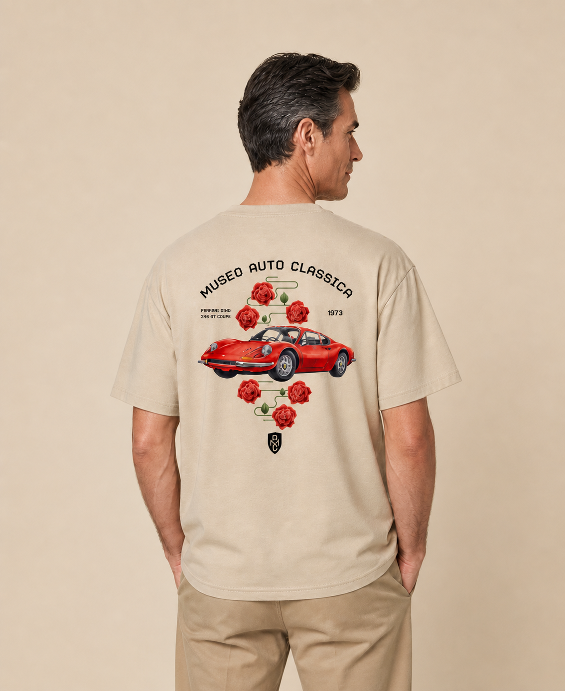 New Collection “Museo Auto Classica × Florian” – T-Shirt (ฺBeige)